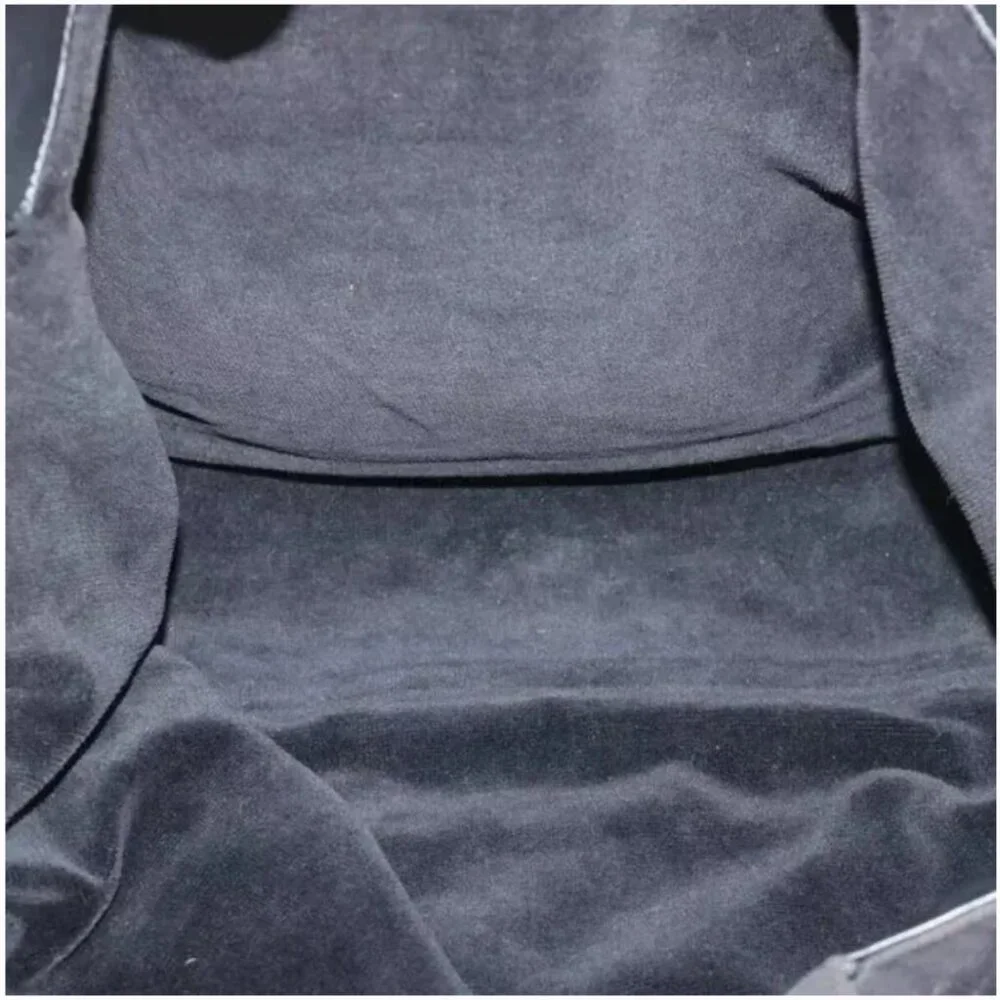 Chanel Tote Bag Pile Black Auth